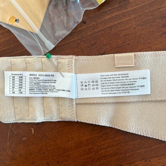 Delimira Natural Beige Underwire Bra with removable straps Woman Size 34B - Picture 9 of 9